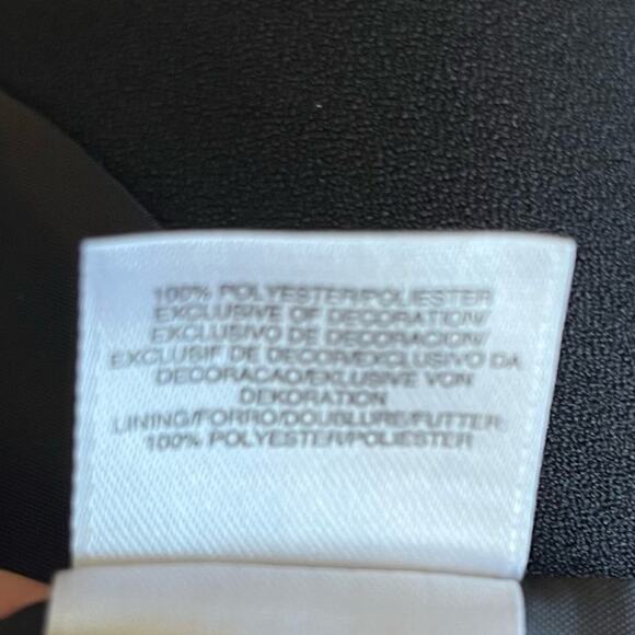 Black Label by Evan Picone Blazer Women's Size 4 Black White Office Work Dress - Picture 9 of 10